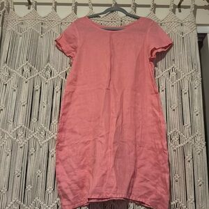 CP Shades  peach linen dress size Small